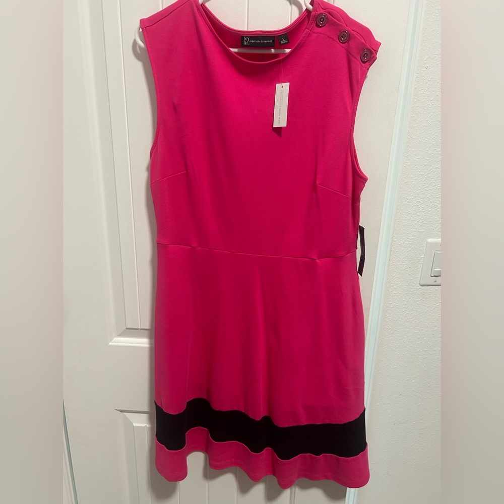 NY & Co sleevless dress size L NWT